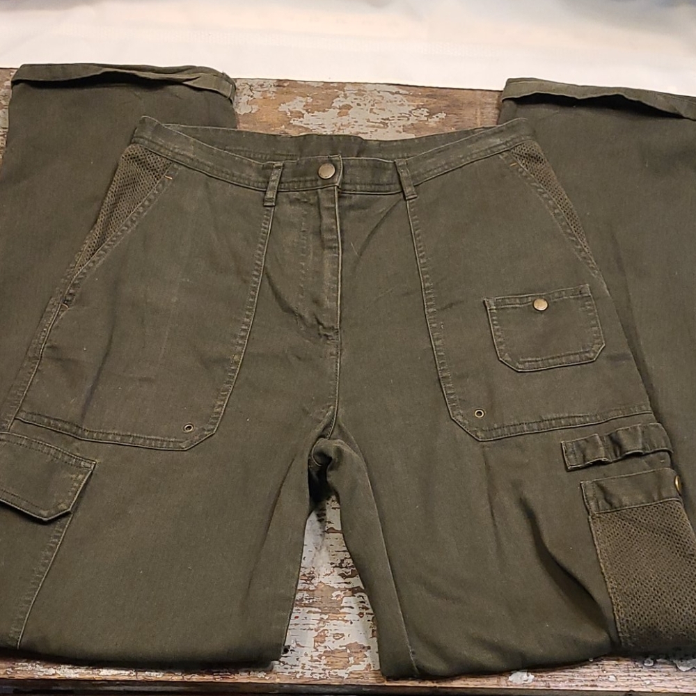 RALPH LAUREN sz8P army green cargo pants
